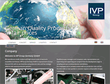 Tablet Screenshot of ivp-group.com